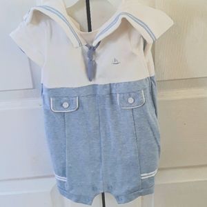 Baby Boy Sailor Shortall